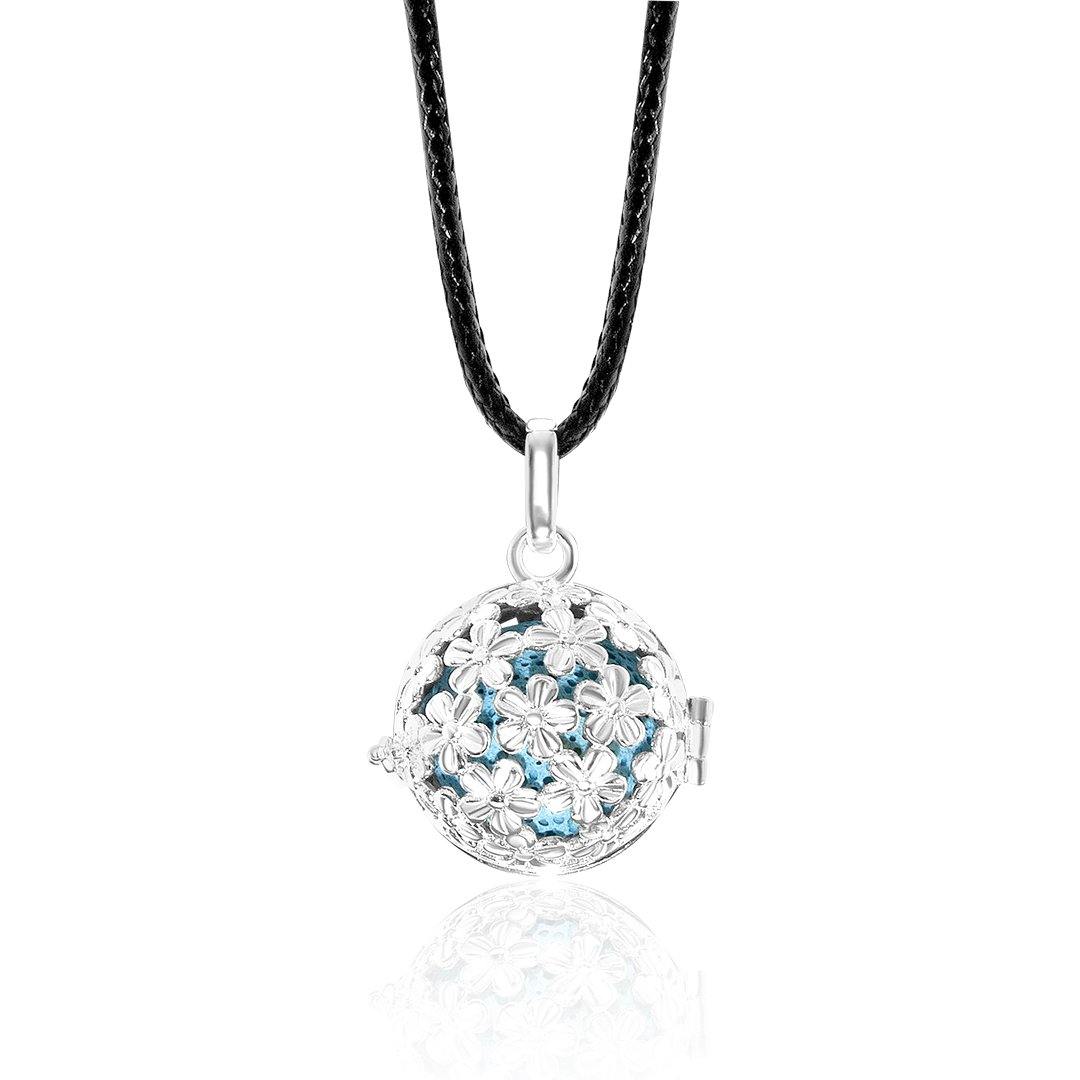 Petals Lava Ball Aromatherapy Pendant LAP058SR-0